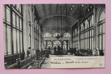 Ansichtskarte AK Wiesbaden 1910-1930 Trinkhalle im Kochbrunnen Architektur Ortsansicht Hessen